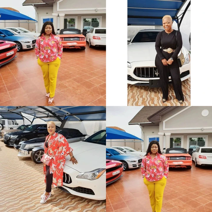 Over 10 cars: Bofowaa shows off her luxurious cars in new photos