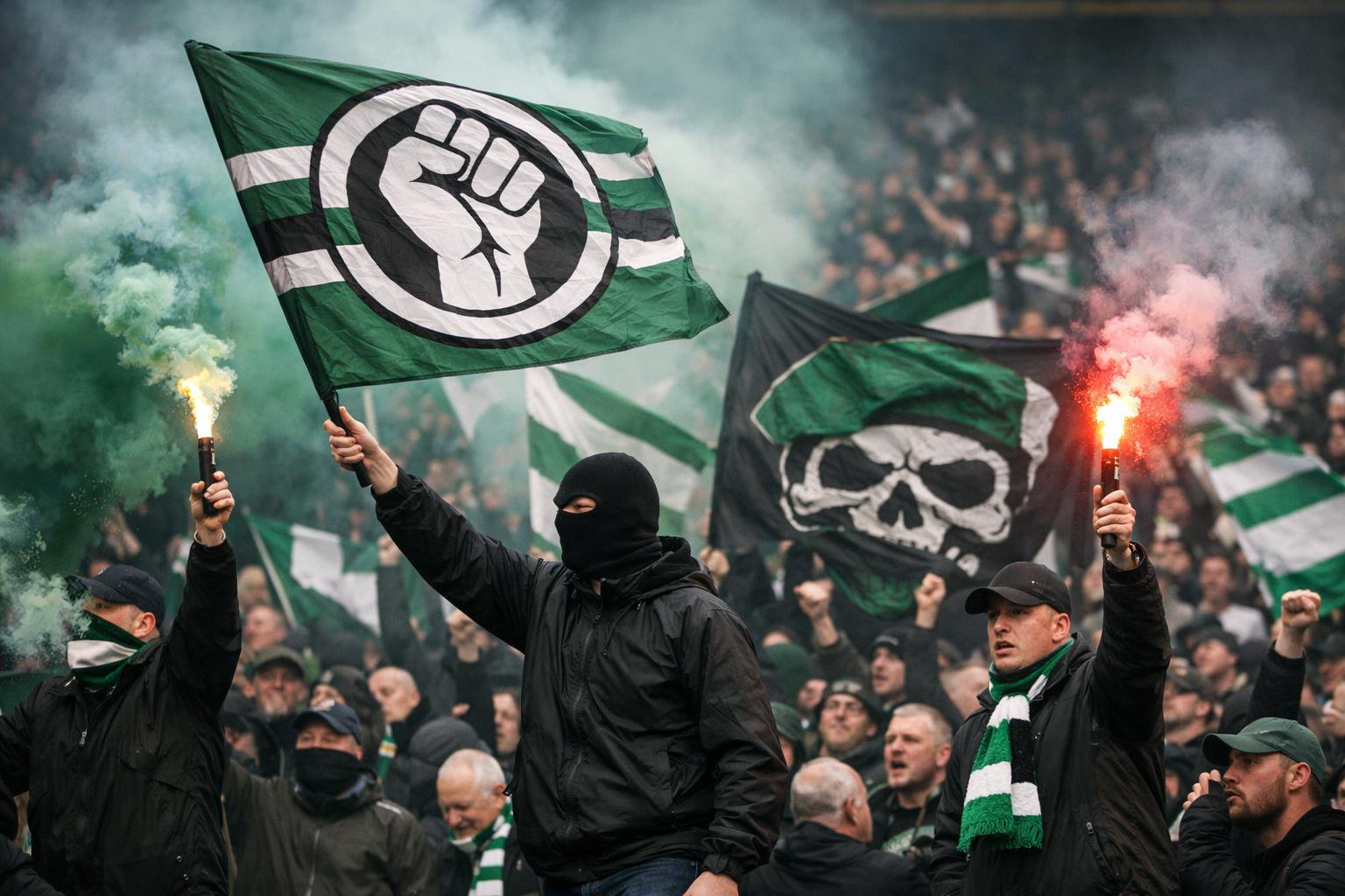 A picture of the Green Brigade,