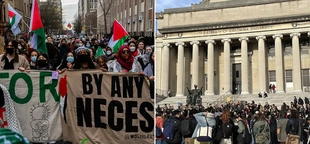 Columbia student suspended after alleged 'fart spray' attack during pro-Palestinian rally sues school