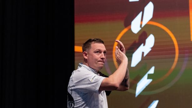 Chris Dobey in action at Players Championship 32.