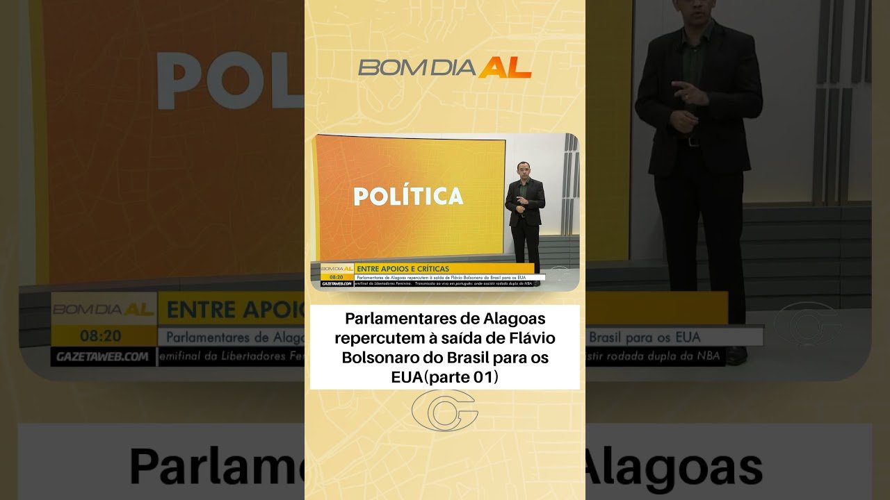 Parlamentares de Alagoas repercutem à saída de Flávio Bolsonaro do Brasil para os EUA; Parte 1
