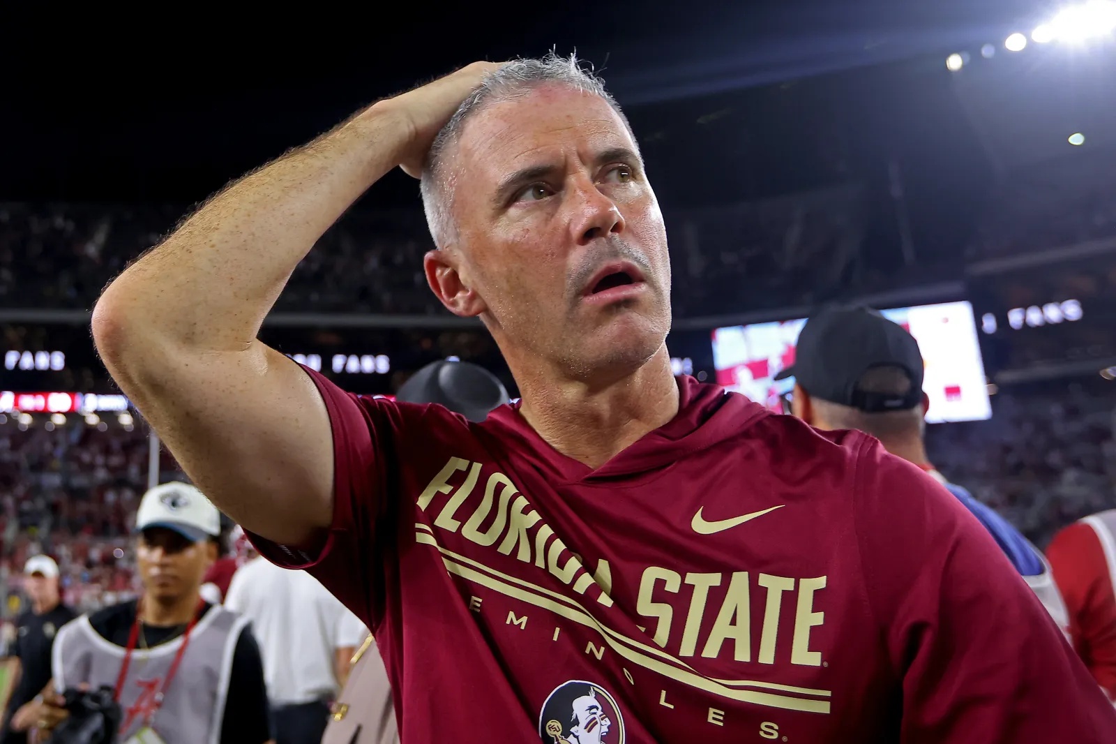 Florida State head coach Mike Norvell