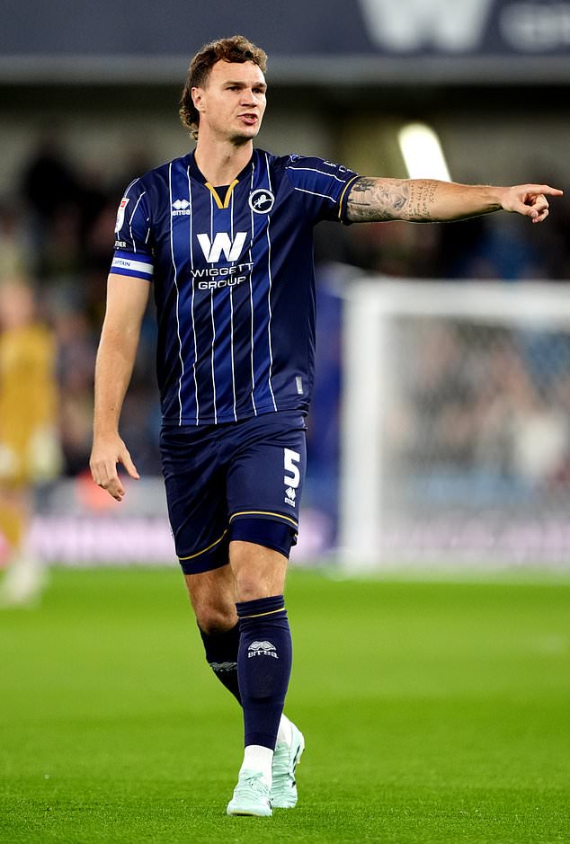 Jake Cooper scored Millwall´s equaliser (Ben Whitley/PA)