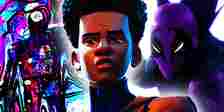 Miles Morales, the Spot, and the Prowler in the Spider-Verse franchise