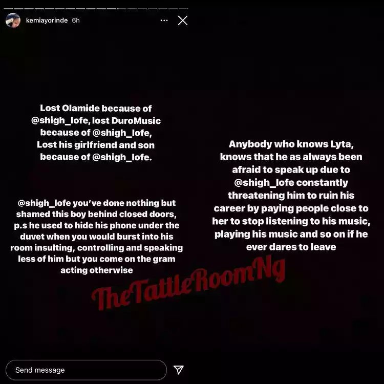 Lyta’s Baby Mama Calls Out His Manager Seyi