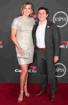 <p>Chris Polk/Variety/Penske Media/Getty</p> Katie Ledecky and her brother, Michael Ledecky, at The 2022 ESPYS.