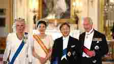King Charles III and Queen Camilla with the Emperor and Empress of Japan