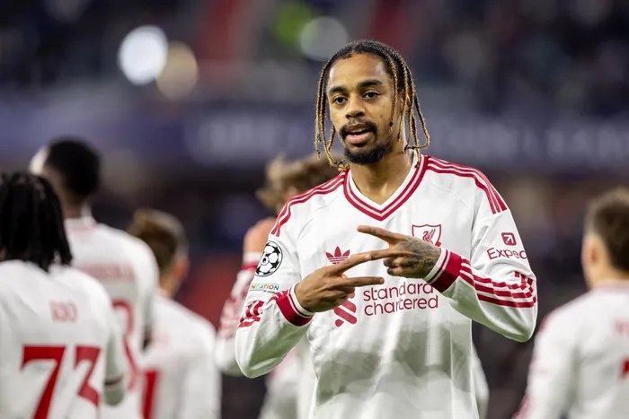 Bradley Barcola netted a hat-trick in Liverpool's 6-3 win against LASK. 