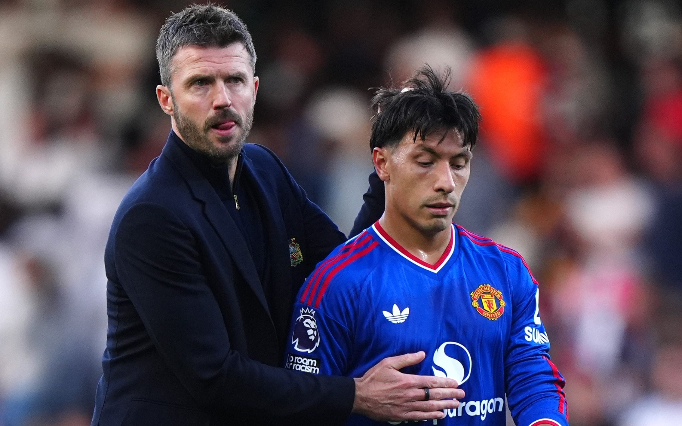 Lisandro Martinez and Michael Carrick