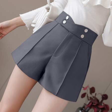 Plus Size Suits Shorts Women 2020 Summer New High Waist Solid Black Office  Work Shorts Ladies Pocket Gray Wide Leg Trouser S-XL - buy Plus Size Suits  Shorts Women 2020 Summer New