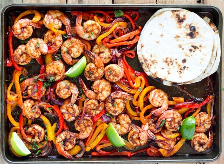 Slide 7 of 14: Making fajitas has never been easier! Thanks to this clever sheet pan recipe, you'll have fajita night ready to go in just under 20 minutes.Get the recipe at No. 2 Pencil.