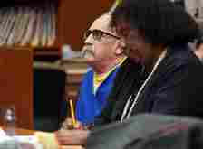 Robert Yniguez staring straight ahead during sentencing in Torrance Superior Court on October 28, 2019