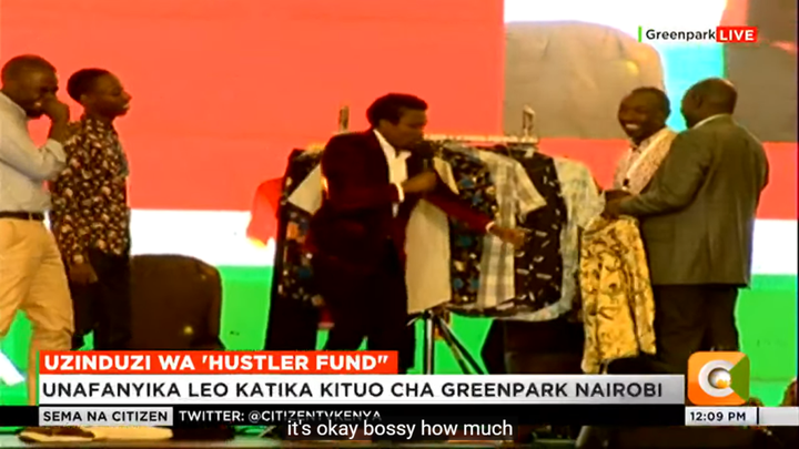 DP Gachagua buys shirt for Sh50,000 from Mtumba trader during Hustlers Fund launch » Capital News