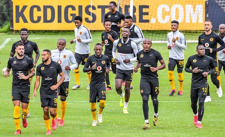 Kaizer Chiefs players warming up during a media open day at the Kaizer Chiefs Village in Johannesburg on February 19 2020. Chiefs' Village has been closed this week due to an outbreak of Covid-19.