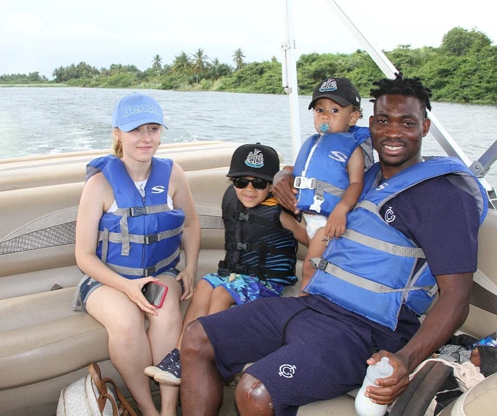 Christian Atsu children
