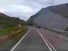The car drove along the wrong side of the A82 near Glencoe