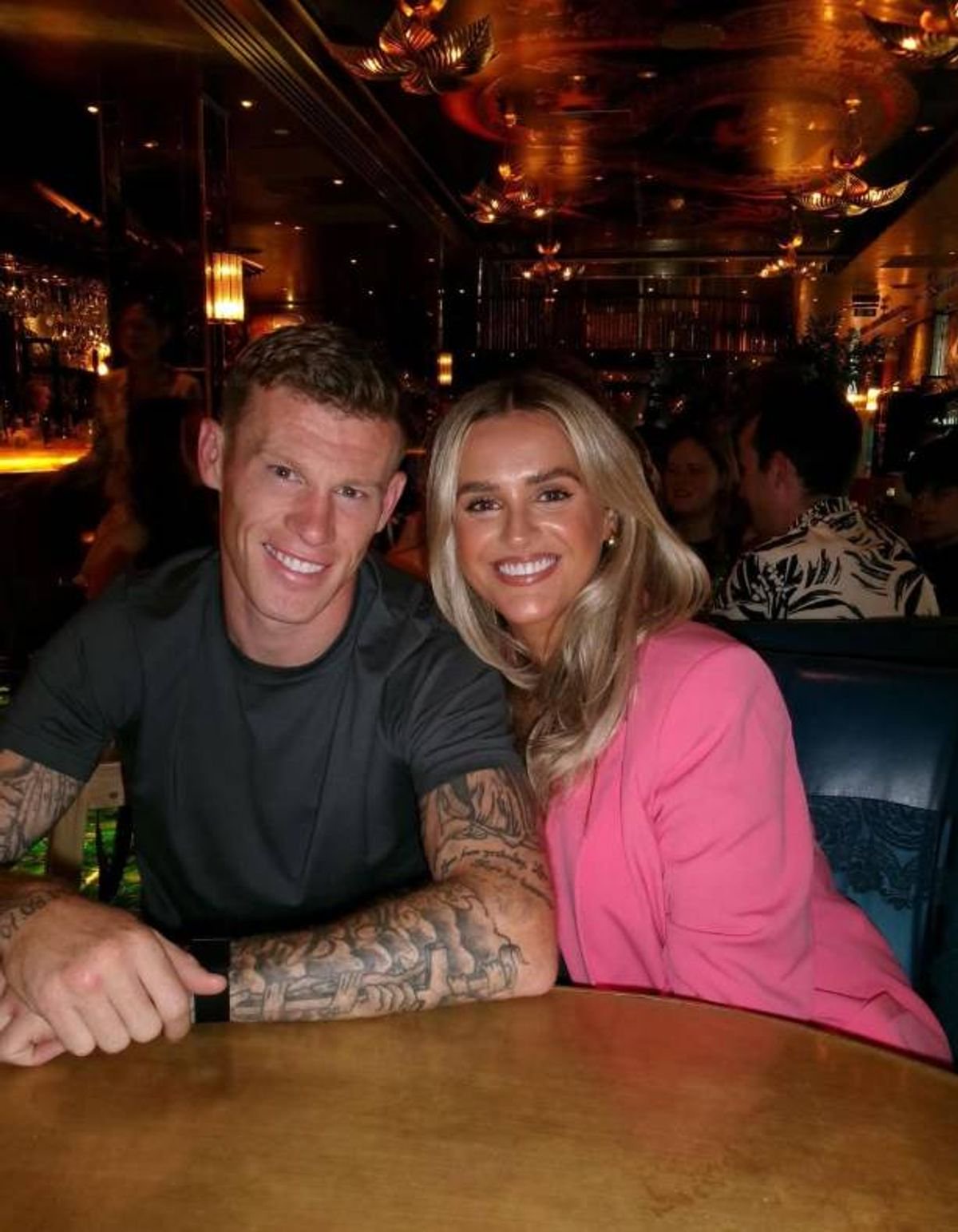 James McClean with his wife, Erin McClean.