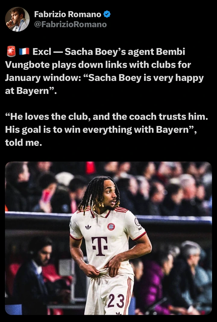 Sacha Boey’s Agent Confirms He’s “Very Happy” at Bayern Amid January Transfer Speculation