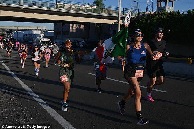 The bizarre incident unfolded during the San Diego-Tijuana Binational Half Marathon, a 13.1-mile race starting in San Ysidro, California and finishing across the border of Tijuana