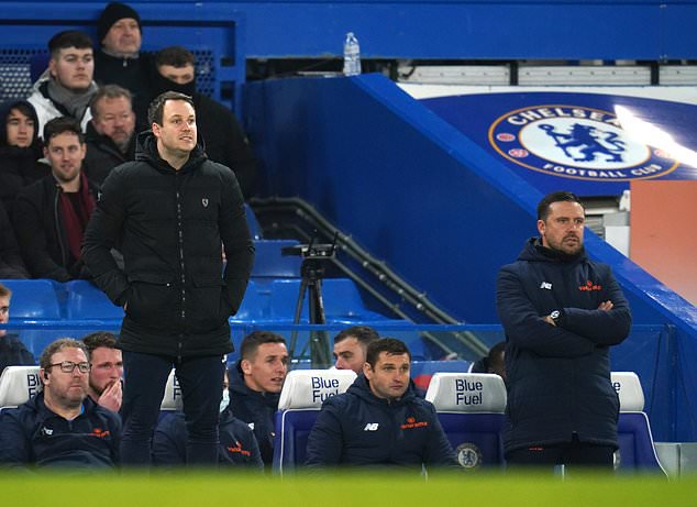 Danny Webb on the touchline (Nick Potts/PA)