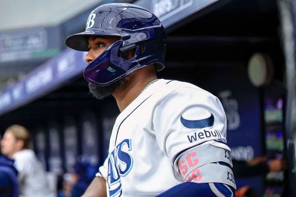 July 11, 2026, St. Petersburg, Florida, USA: Tampa Bay Rays third baseman Junior Caminero 13 waits to enter the on deck circle during an MLB, Baseball Herren, USA game against the Seattle Mariners on July 11, 2026 at Tropicana Field. The Rays beat the Mariners 6-1. St. Petersburg USA – ZUMAh180 20260711_zsp_h180_074 Copyright: xKimxHukarix ©IMAGO/ZUMA Press Wire