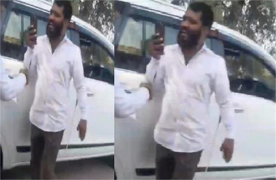 bjp leader hooliganism by stopping the district judge s vehicle