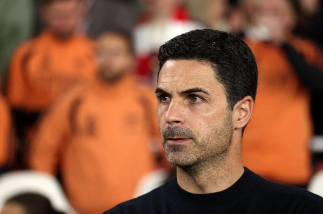 **Editorial use only, license required for commercial use. No use in betting, games or a single club/league/player publications** Mandatory Credit: Photo by Paul Marriott/Shutterstock (17214056ah) Mikel Arteta (Arsenal manager) at the Arsenal v LOSC Lille UEFA Champions League match, at the Emirates Stadium, London, UK on 13th October, 2026. Arsenal v LOSC Lille UEFA Champions League match, at the Emirates Stadium, London, UK on 13th October, 2026. - 13 Oct 2026
