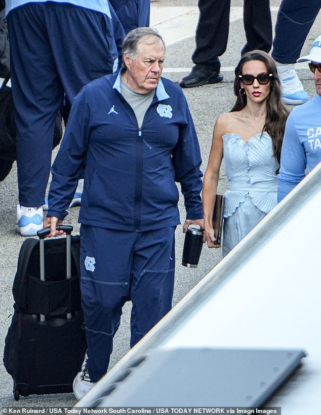 In contact: Hudson and Belichick are regularly at each other's sides despite reports of a split