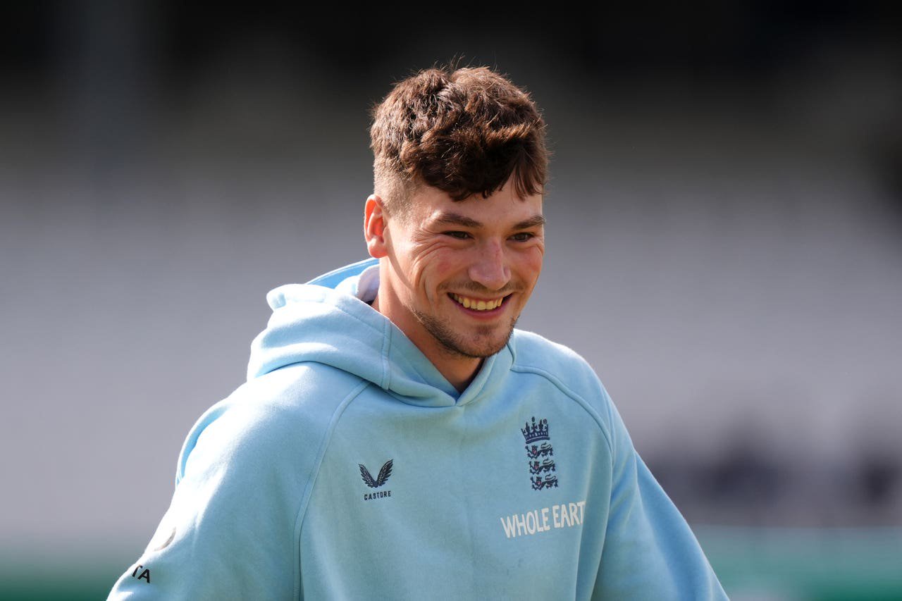 Henry Crocombe during England practice