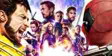Split image of Avengers Endgame poster and Deadpool & Wolverine