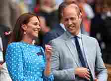 LONDON, ENGLAND - JULY 05: Catherine, Duchess of Cambridge and Prince William, Duke of Cambridge wat