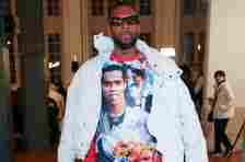 Ryan Babel attends the White Mountaineering Menswear Fall/Winter 2024-2025 show as part of Paris Fashion Week