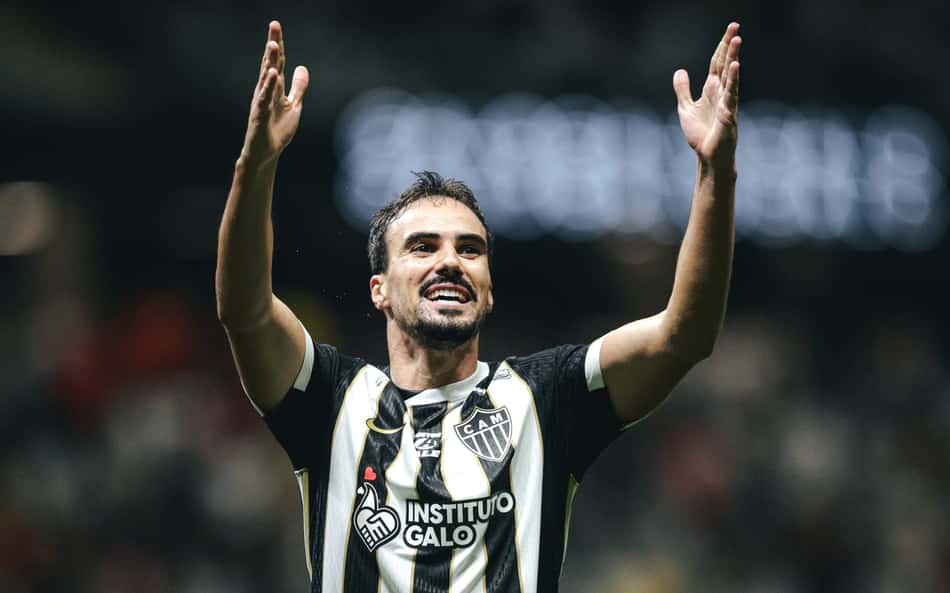 Igor Gomes comemora gol em Atlético-MG x Coritiba