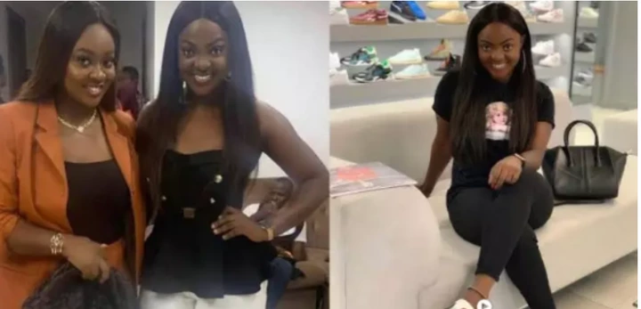 One face, different families - Meet the beautiful lady who looks exactly like Jackie Appiah