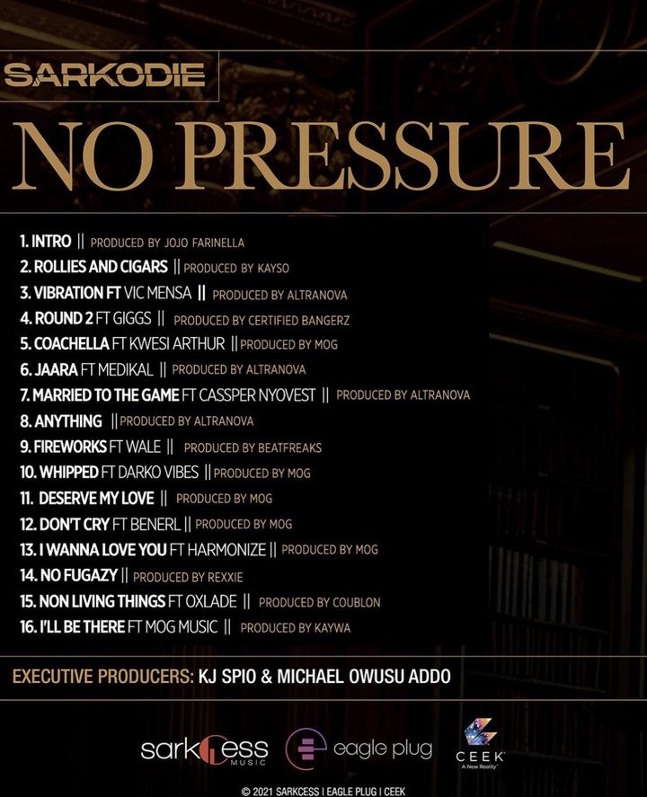 Sarkodie No Pressure Album