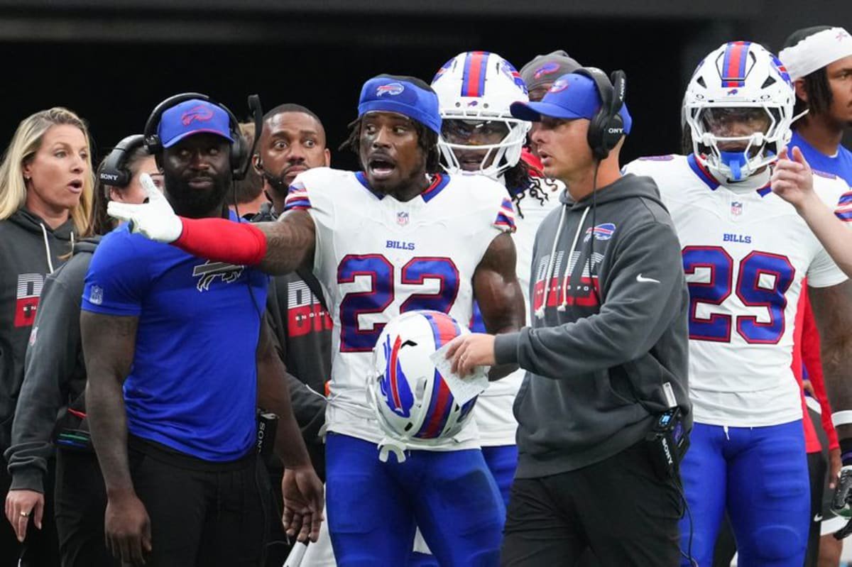 C.J. Gardner-Johnson was ejected for spitting at Brock Bowers early in the Bills' win over the Raiders