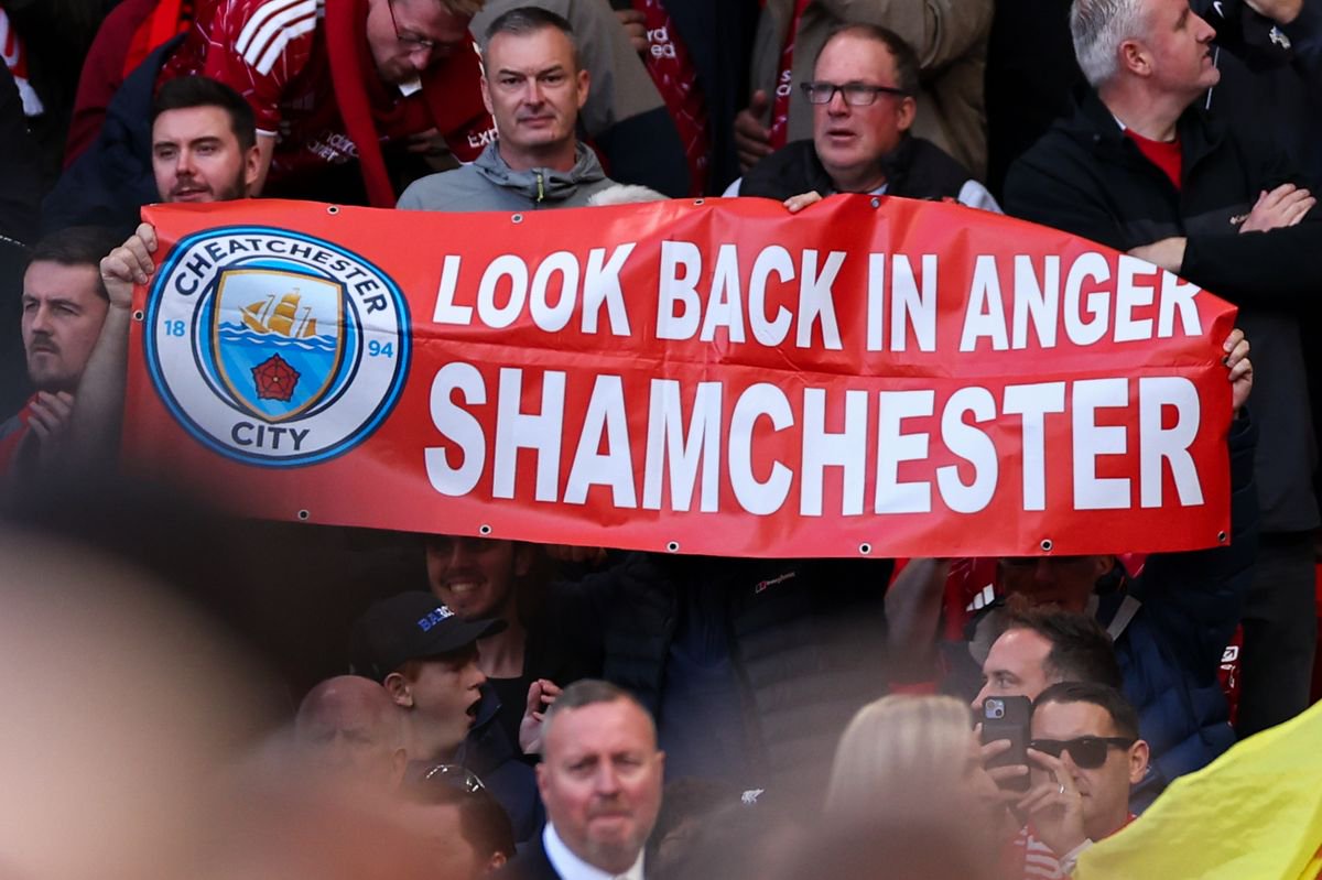 Liverpool fans called out City during a recent game at Anfield