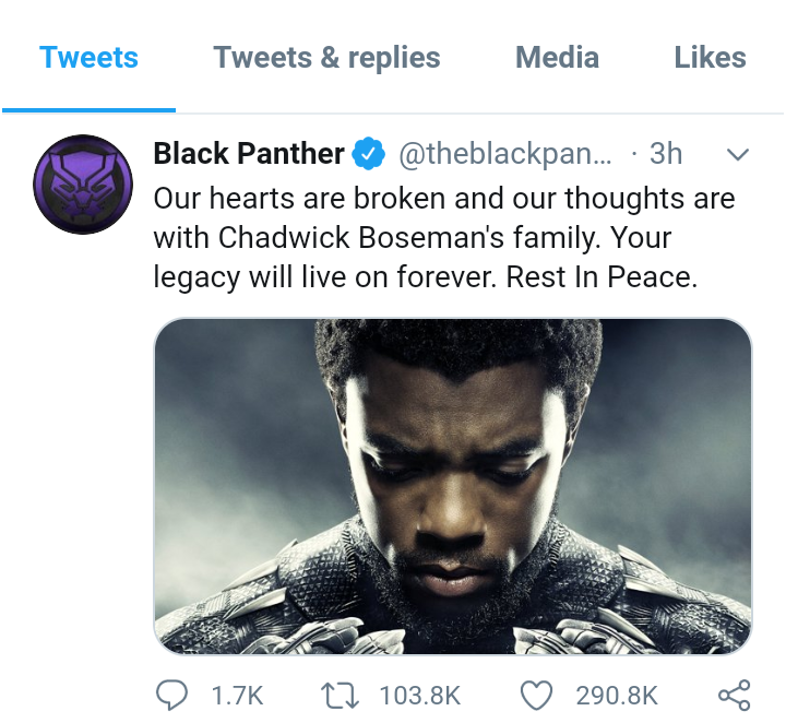 Black Panther T Challa See Why Actor Chadwick Boseman Died Opera News