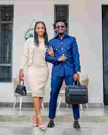 Singer Kevin Bahati with his wife Diana Marua