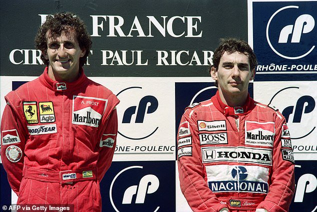 Ronaldo compared their rivalry to that of F1 legends Alain Prost (left) and Ayrton Senna (right)
