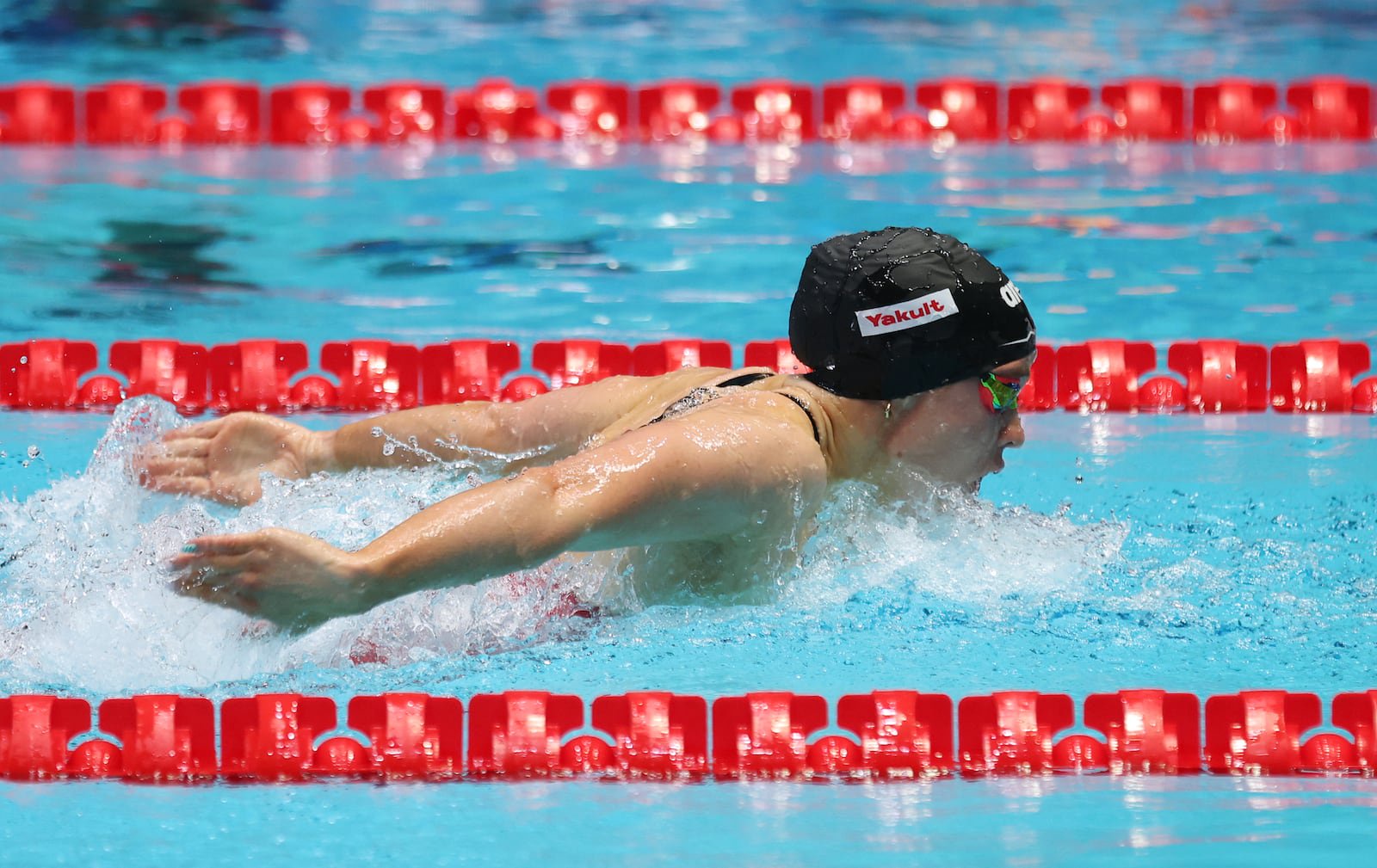 Ireland's Ellen Walshe on her way to winning the 200m butterfly final on day three of the World Aquatics Swimming World Cup at Barys Arena  in Astana, Kazakhstan. Photograph: Victor Magdeyev/Getty Images