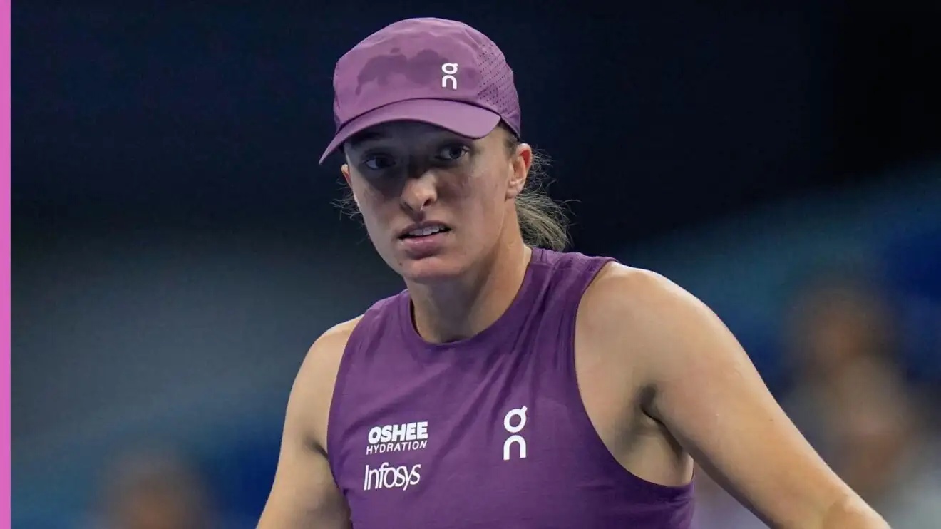 Iga Swiatek during her match