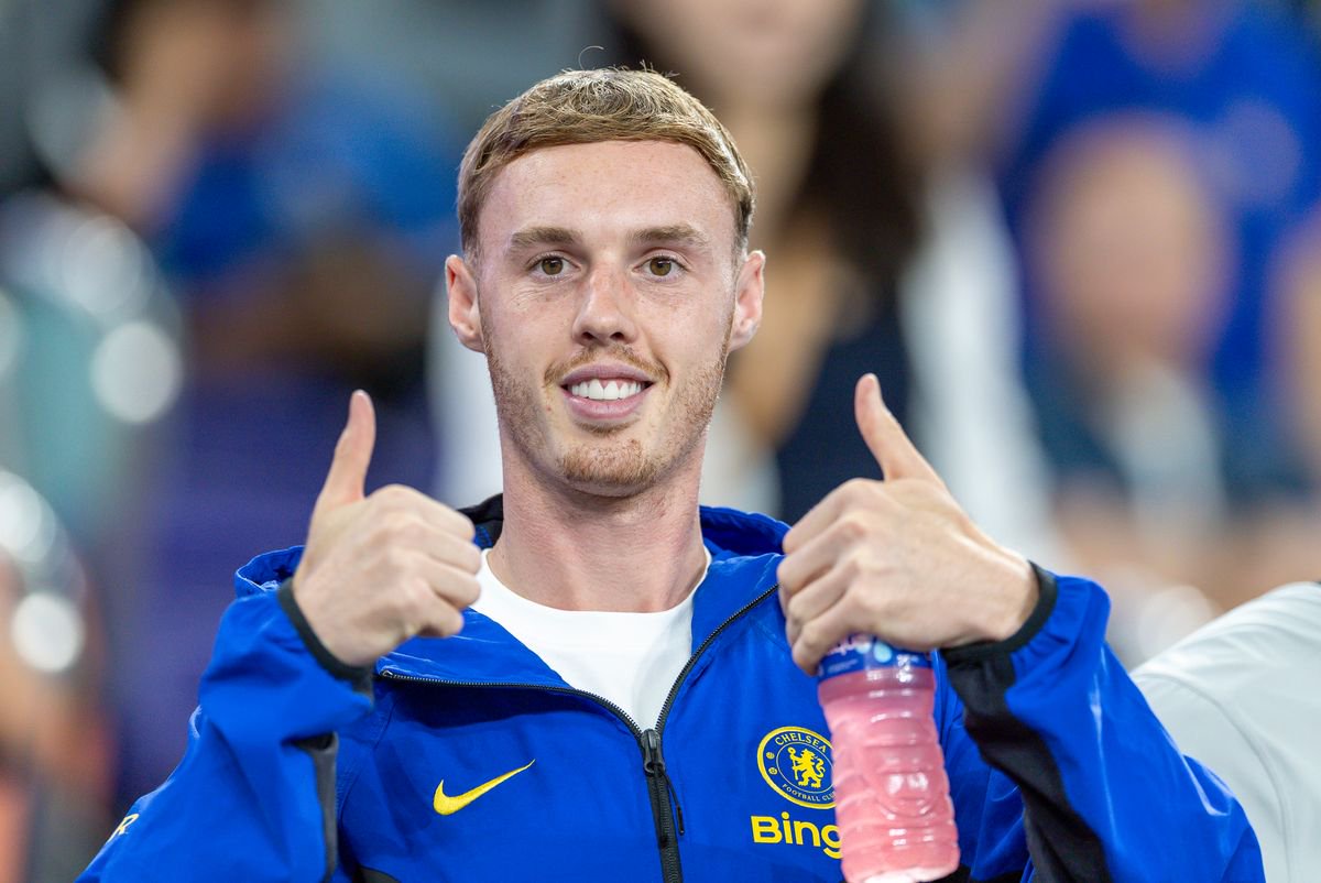 Cole Palmer of Chelsea reacts prior to the preseason friendly between Chelsea and Juventus at the Kai Tak Stadium on August 5, 2026 in Hong Kong, China