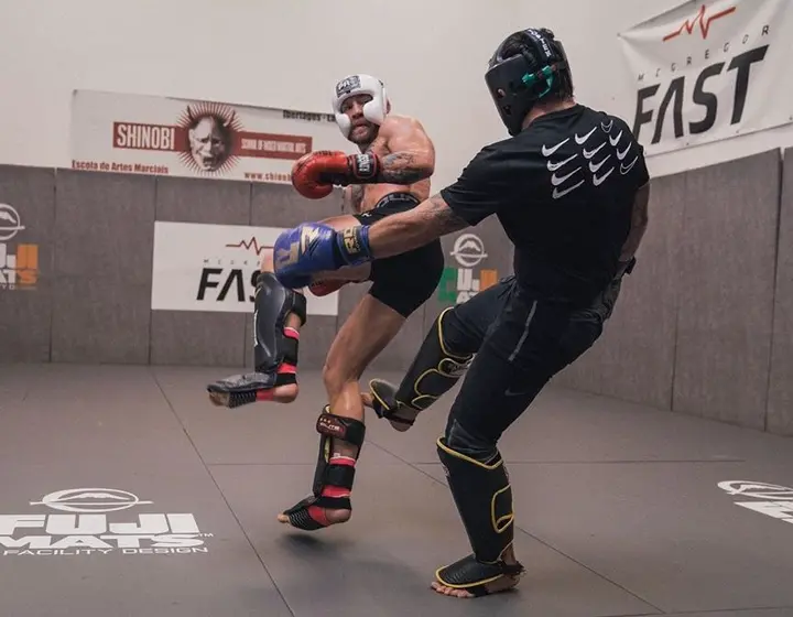 Conor McGregor showed off some spinning head kicks ahead of his UFC comeback