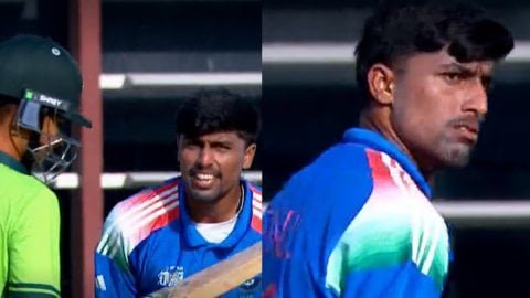 IND vs PAK U19: एशिया कप फाइनल में भड़की चिंगारी, हेनिल पटेल ने हमजा ज़हूर को दिया फायरी सेंड ऑफ