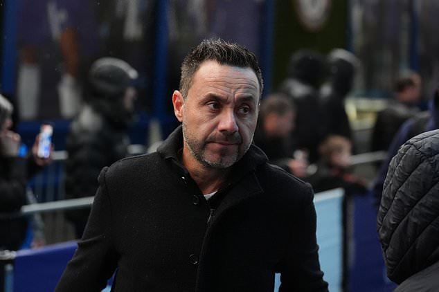 Roberto De Zerbi is `loved´ by his players, according to Van Hecke (John Walton/PA)