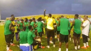 The Black Stars in a heated jama session