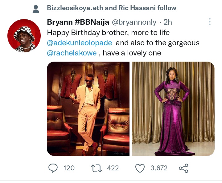 Bryann Celebrates Adekunle And Rachel On Their Birthday