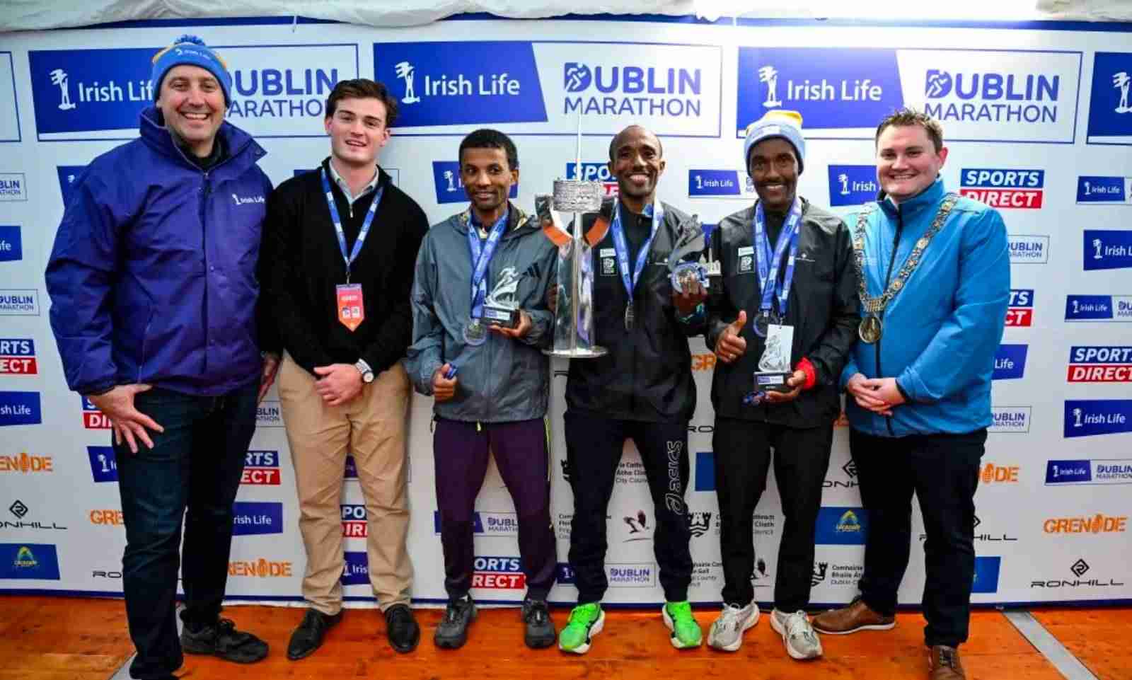 Irish Life Dublin Marathon men's podium