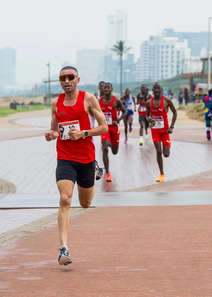 Elroy Gelant in action at last year's Boxer Super Run Durban. The marathon record holder will once again test his speed over the shorter distance when he lines up for the Joburg edition of this year's race on November 15.